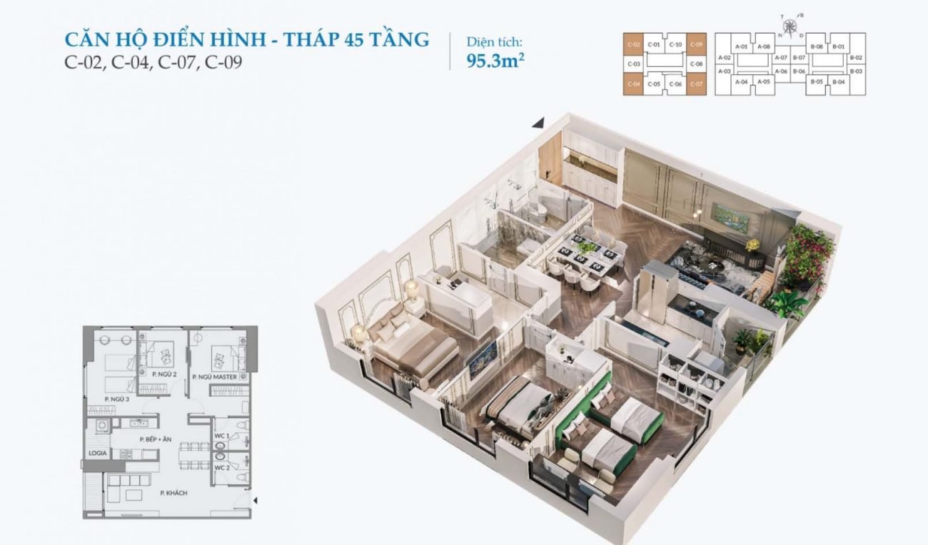 thiết kế căn hộ grand sunlake 135 trần phú hà đông