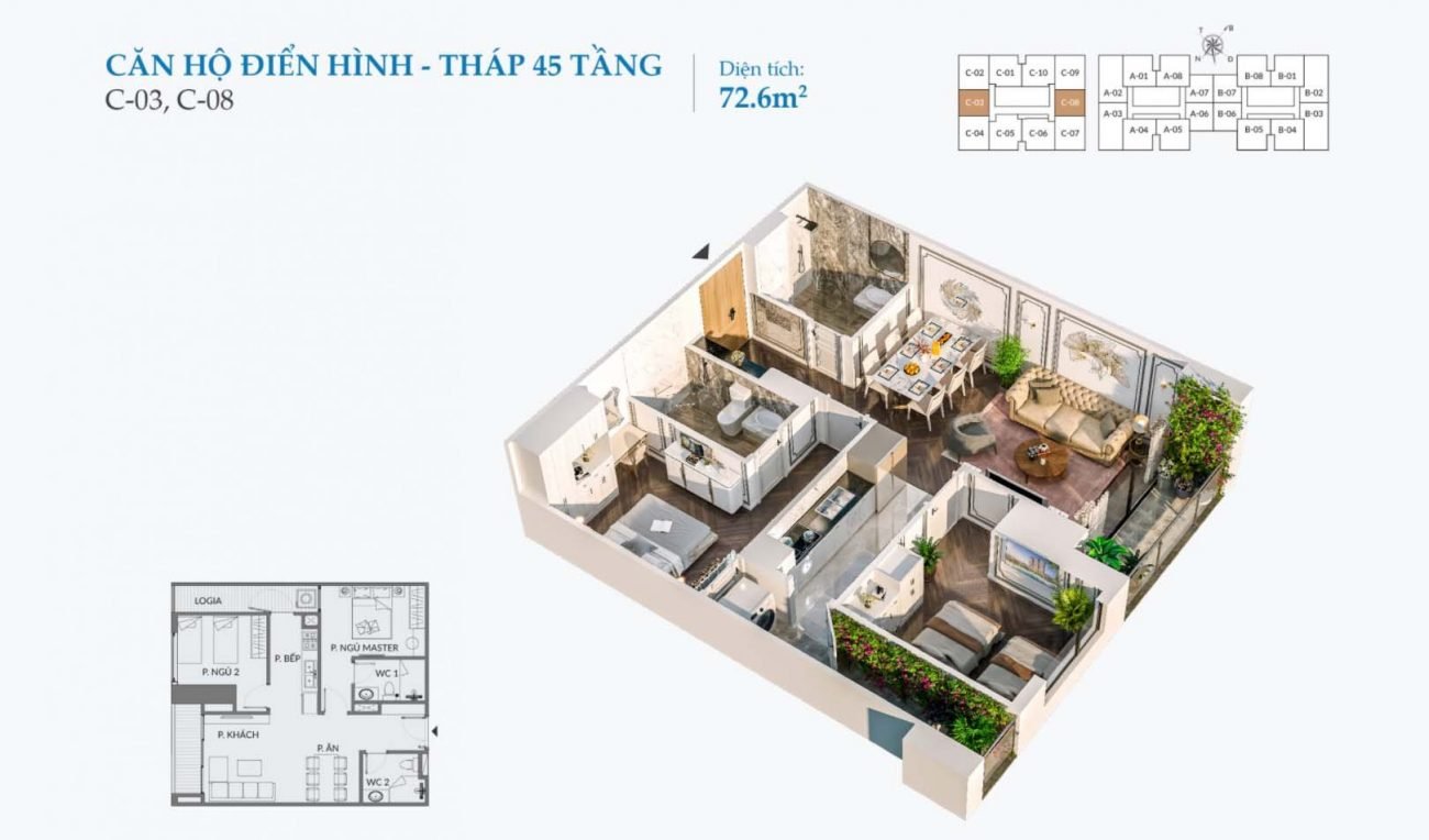 thiết kế căn hộ grand sunlake 135 trần phú hà đông